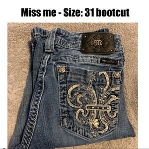 Miss Me Jeans - Size: 31 Inseam: 34 Style: Bootcut